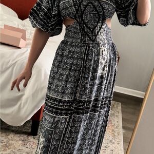 Jen's Pirate Booty Black and White Maxi Dress